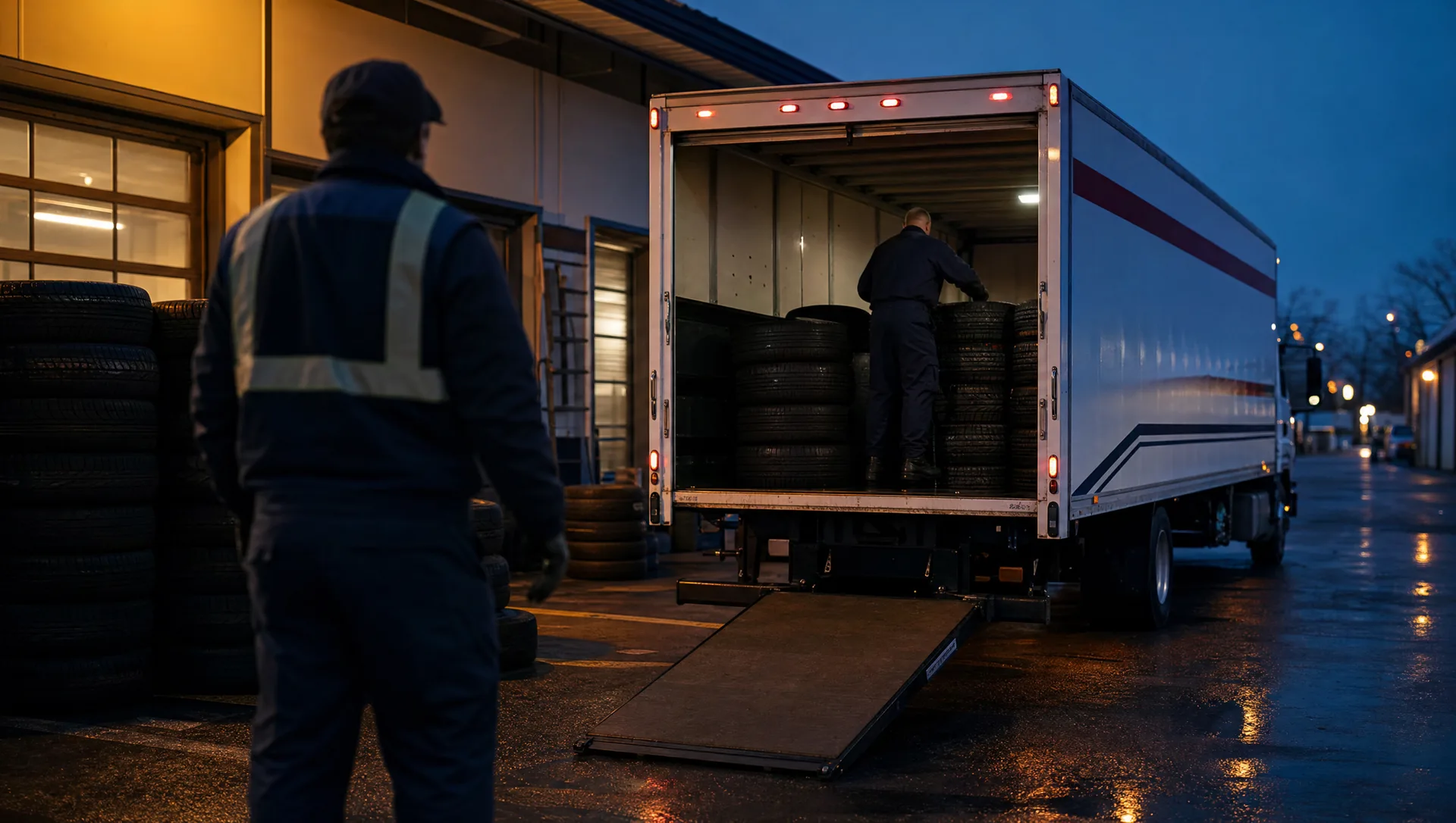 Waste-ban-compliant tire collection, manifest on every pickup.